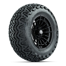 GTW® Boost Gloss Black 14 in Wheels with 23x10-14 Predator All-Terrain Tires – Full Set
