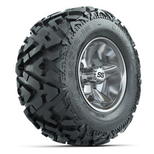 GTW Godfather Chrome 10 in Wheels with 20x10-10 Barrage Mud Tires – Full Set