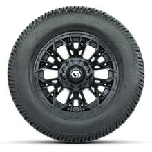 GTW® Stellar Black 12 in Wheels with 255/50-12 Excel Classic Street Tires – Full Set