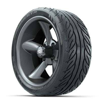 Set of (4) 14 in GTW Godfather Wheels with 205/40-R14 Fusion GTR Street Tires