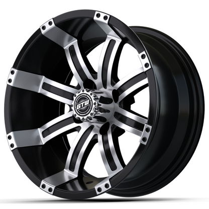 12″ GTW® Tempest Black with Machined Accents Wheel