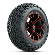GTW Spyder Red/Black 14 in Wheels with 23x10-14 GTW Predator All-Terrain Tires – Full Set