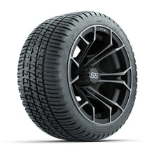 Set of (4) 12 in GTW Spyder Wheels with 205/30-12 GTW Fusion Street Tires