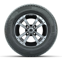 GTW Storm Trooper Black/Machined 10 in Wheels with 205/50-R10 Fusion S/R Radial Steel Belt Street Tires - Full Set