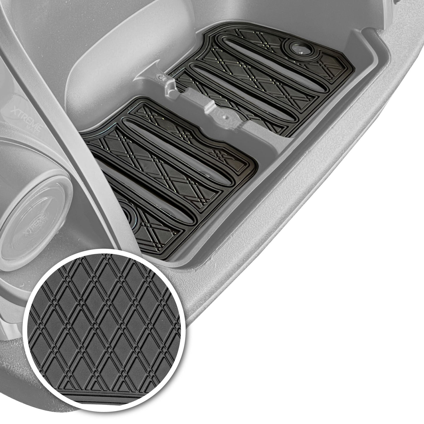 Xtreme Bag Well Mats for Yamaha Drive2 - All Black