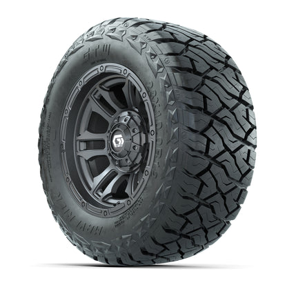 GTW Shogun Gloss Gunmetal 12 in Wheels with 23x10.00-R12 Maverick All-Terrain Tires – Full Set