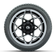 GTW® Nexus Gloss Black/Silver 14 in Wheels with 205/30-14 Fusion Street Tires – Full Set