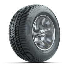GTW Godfather Chrome 10 in Wheels with 205/50-R10 Fusion S/R Radial Steel Belt Street Tires – Full Set