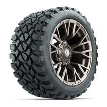 GTW® Vandal Bronze/Machined 14 in Wheels with 23X10-R14 Nomad Steel Belt Radial All-Terrain Tires – Full Set