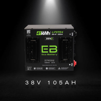 Yamaha G1-G16 (36V) Eco Lithium 38V 105Ah GEN3 Battery Bundle - Cube