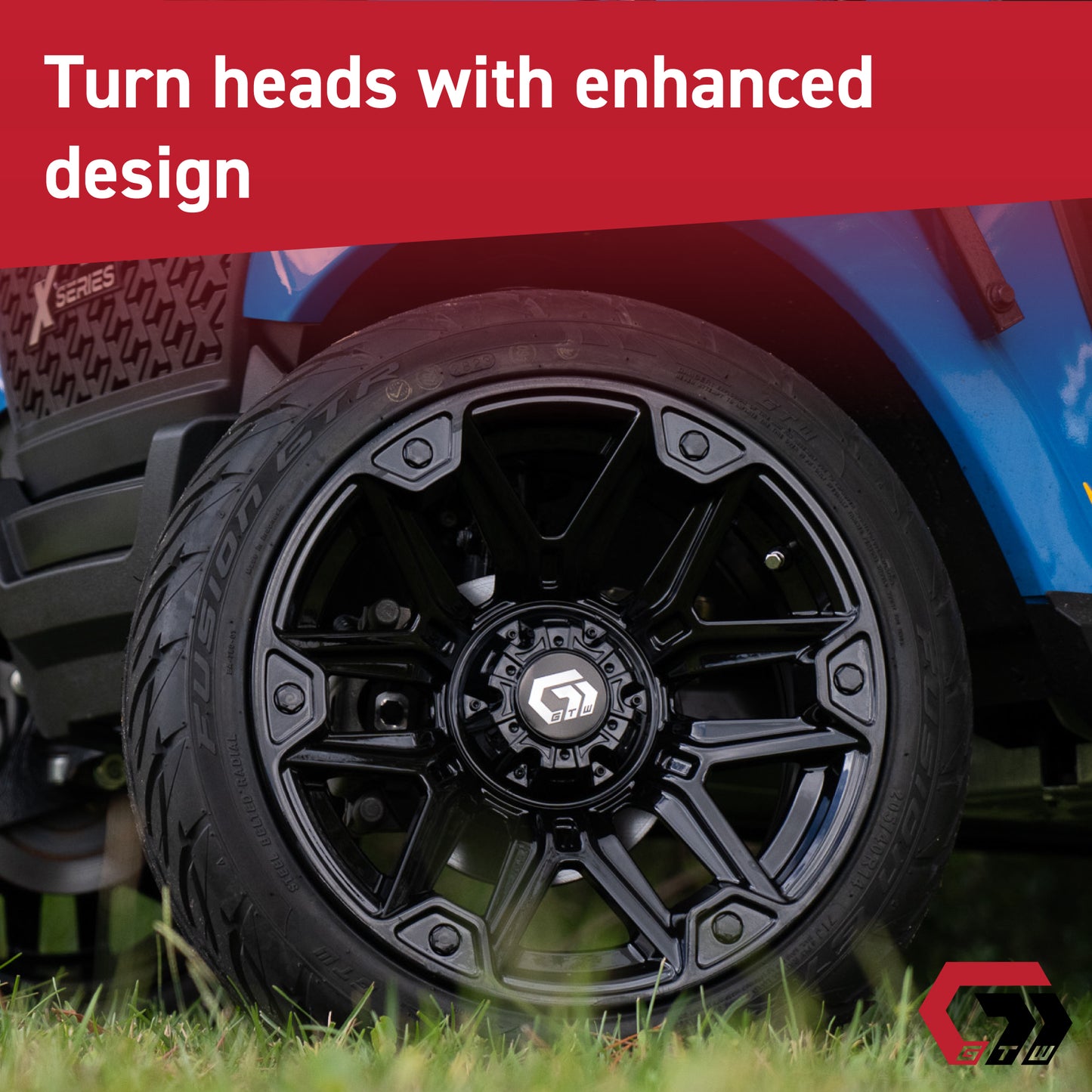 GTW® Graffiti Bronze/Black 14 in Wheels with 23X10-14 Rogue All-Terrain Tires – Full Set