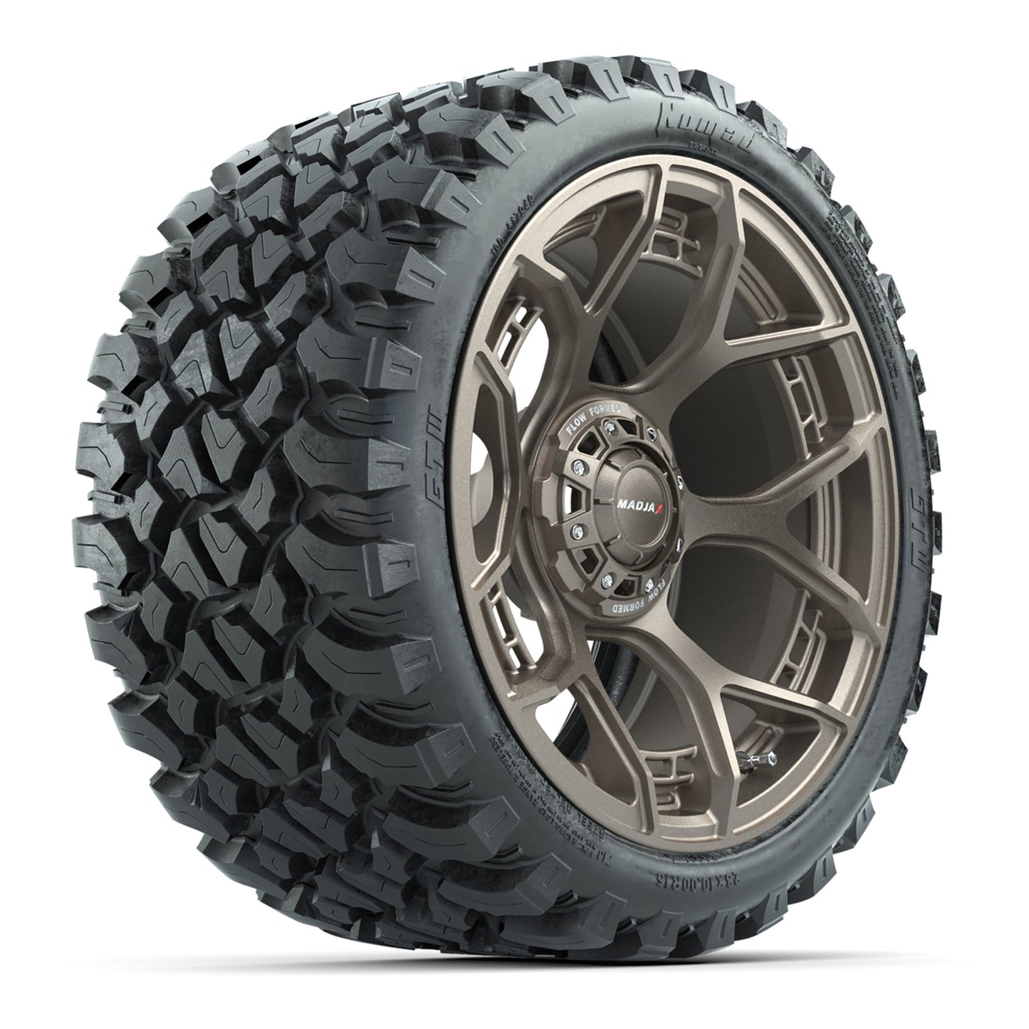 MadJax® Flow Form Evolution Matte Bronze 15in Wheels with GTW® 23x10-R15 Nomad Off Road Tires - Full Set