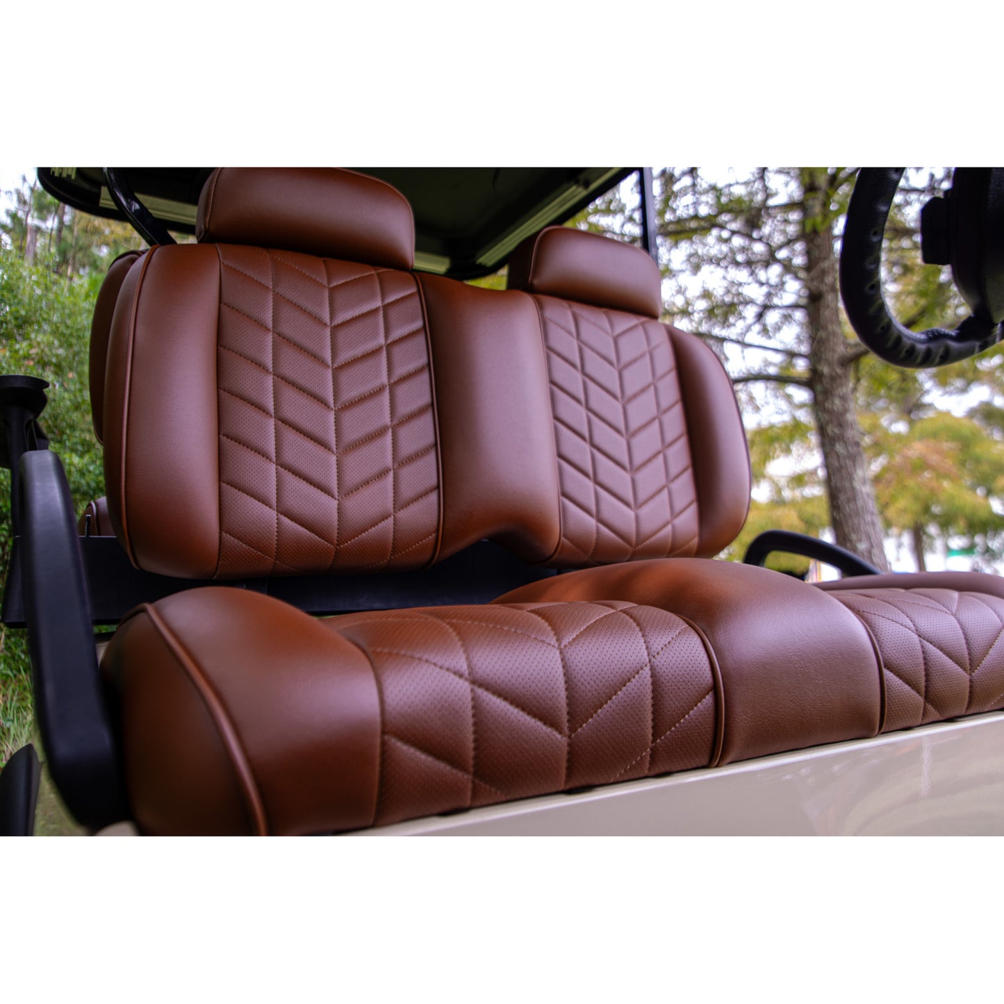 MadJax Aviator EZGO TXT/RXV & MadJax XSeries Coffee Front Seat Cushions