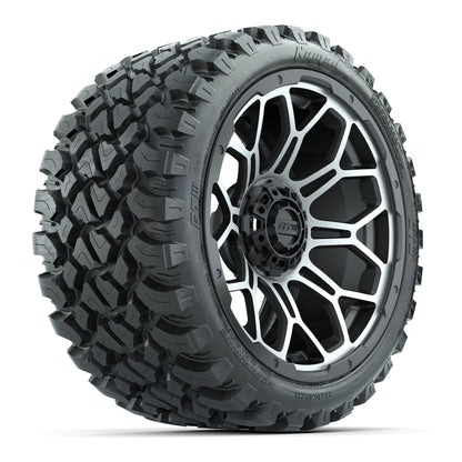 Set of (4) 15″ GTW Bravo Matte Gray Wheels with 23x10-R15 Nomad All-Terrain Tires