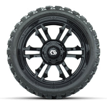 GTW® Shogun Gloss Black 15 in Wheels with 23x10-R15 Nomad Steel Belted Radial All-Terrain Tires – Full Set