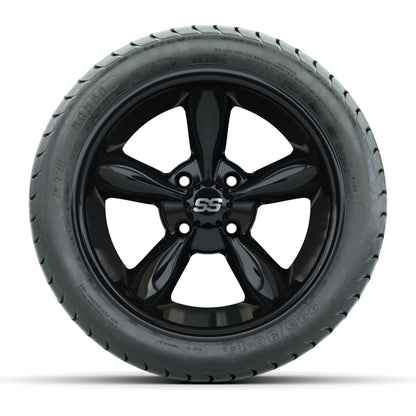 Set of (4) 14 in GTW Godfather Wheels with 225/30-14 Mamba Street Tires