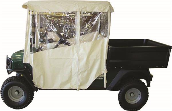 RedDot Club Car Carryall I & II w/ 56" Factory Top White 3-Sided Over-the-Top Enclosure