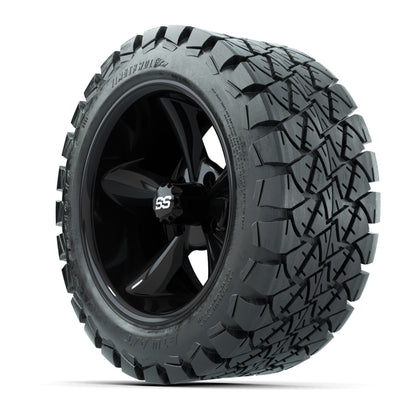 Set of (4) 14 in GTW Godfather Wheels with 22x10-14 GTW Timberwolf All-Terrain Tires