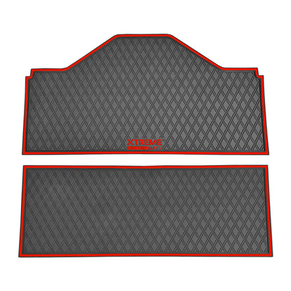 Xtreme Front & Middle Floor Mats for Evolution D5 Ranger & Maverick – Black/Red