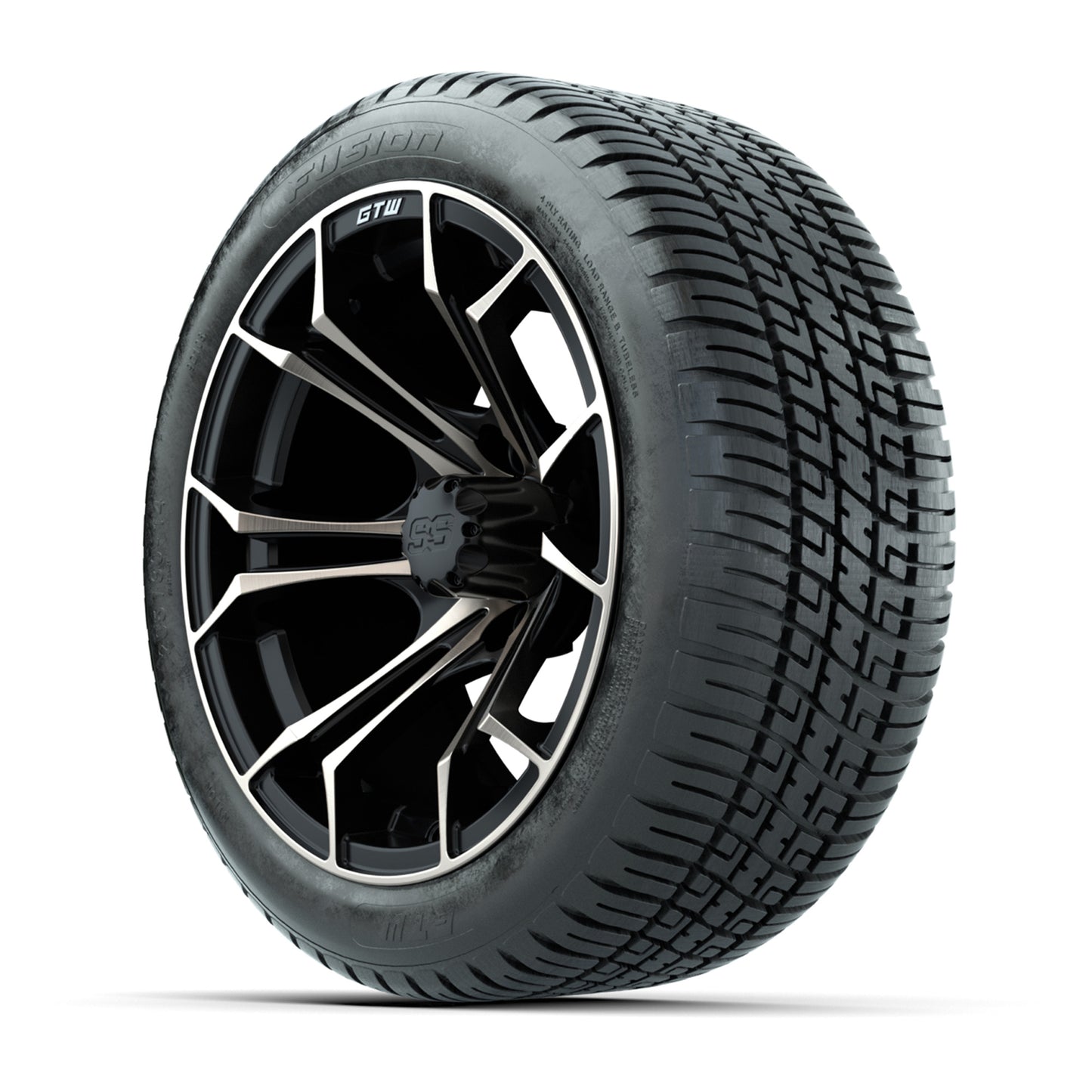 GTW Spyder Bronze/Matte Black 14 in Wheels with 205/30-14 Fusion Street Tires – Full Set