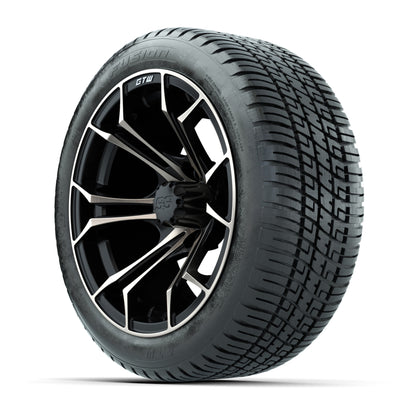 GTW Spyder Bronze/Matte Black 14 in Wheels with 205/30-14 Fusion Street Tires – Full Set