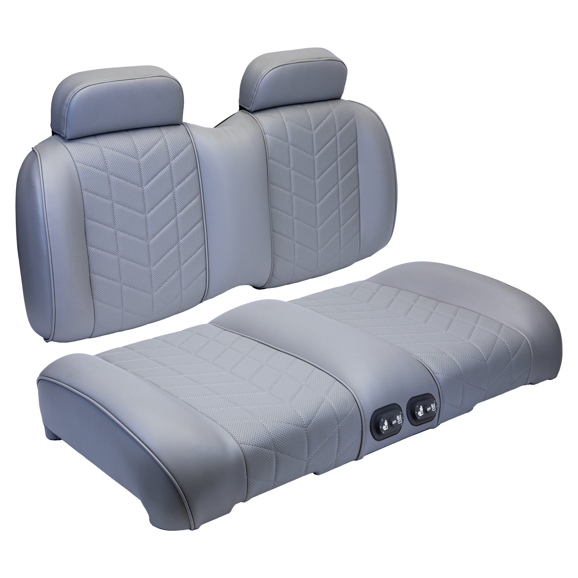 MadJax Aviator Graphite Front Seat Cushions with Thermaflex for ICON & Yamaha Drive/Drive2 Golf Carts