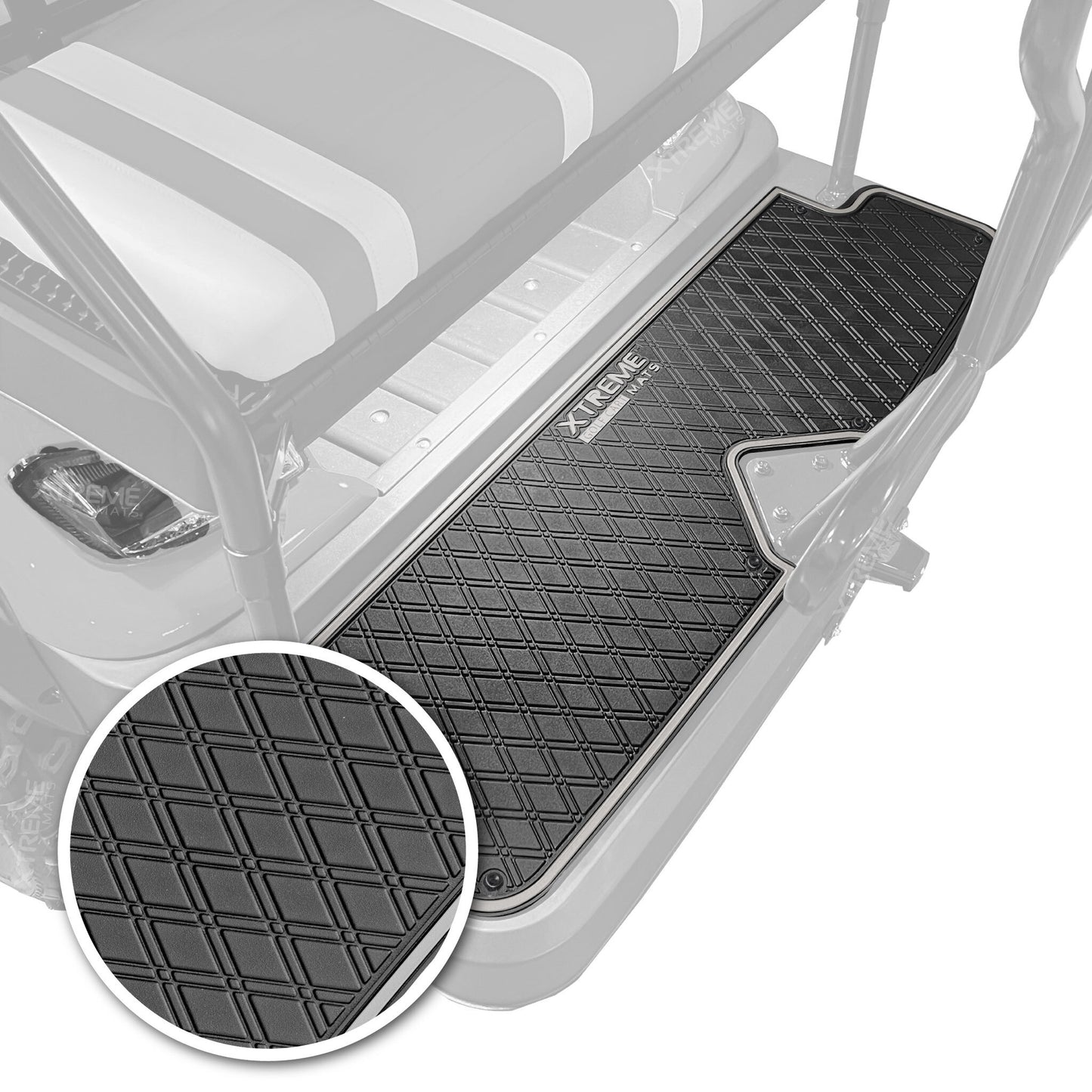 Xtreme Rear Floor Mat for ICON I40, i60 Rear Seats - Black/Gray
