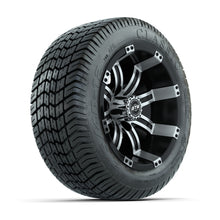12” GTW Tempest Black and Machined Wheels with Excel Lo-Profile Street Tires – Set of 4