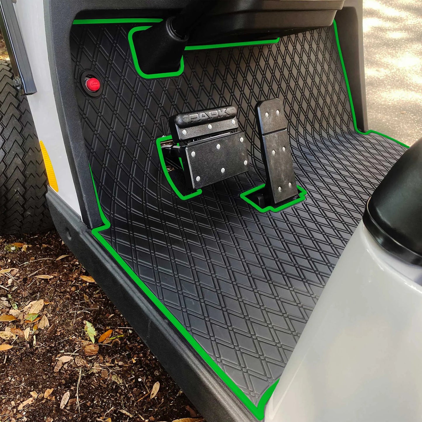 Xtreme Floor Mats for EZGO TXT - Black/Green
