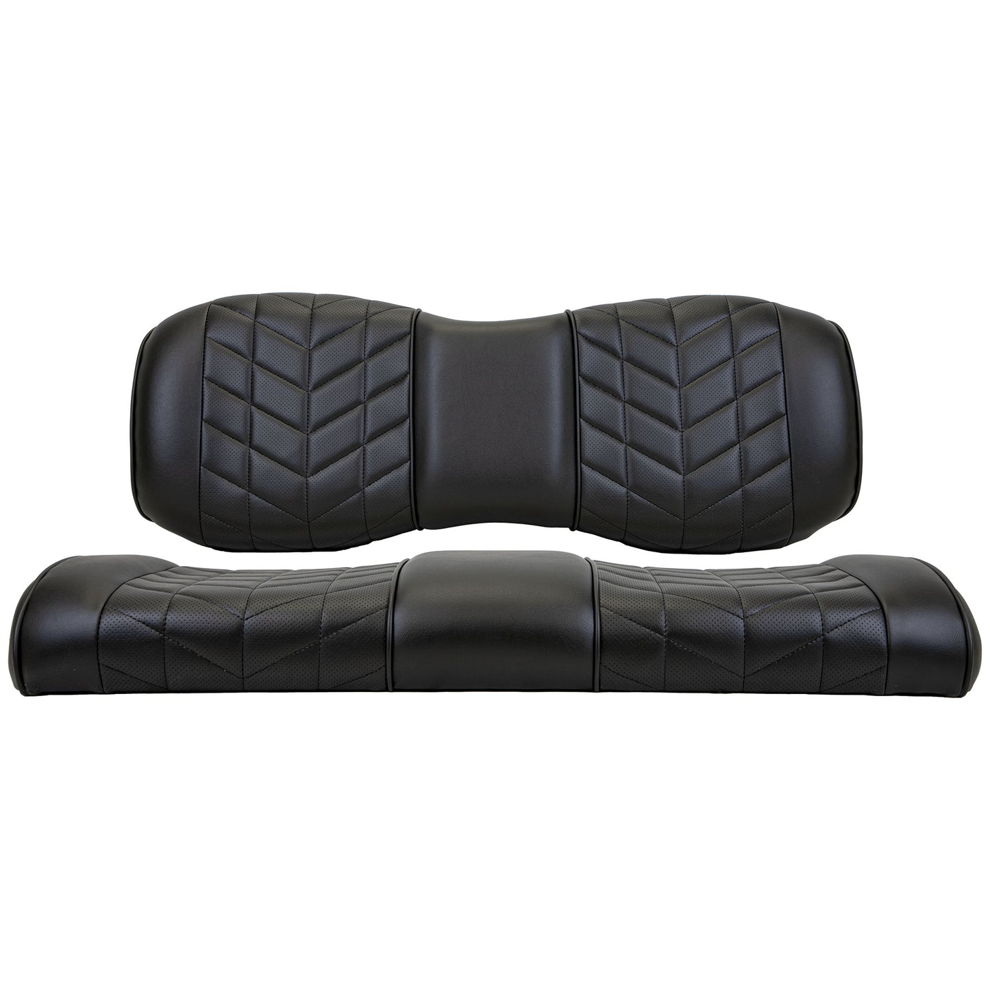 MadJax Aviator Black Rear Seat Cushions for ICON i40 Golf Carts