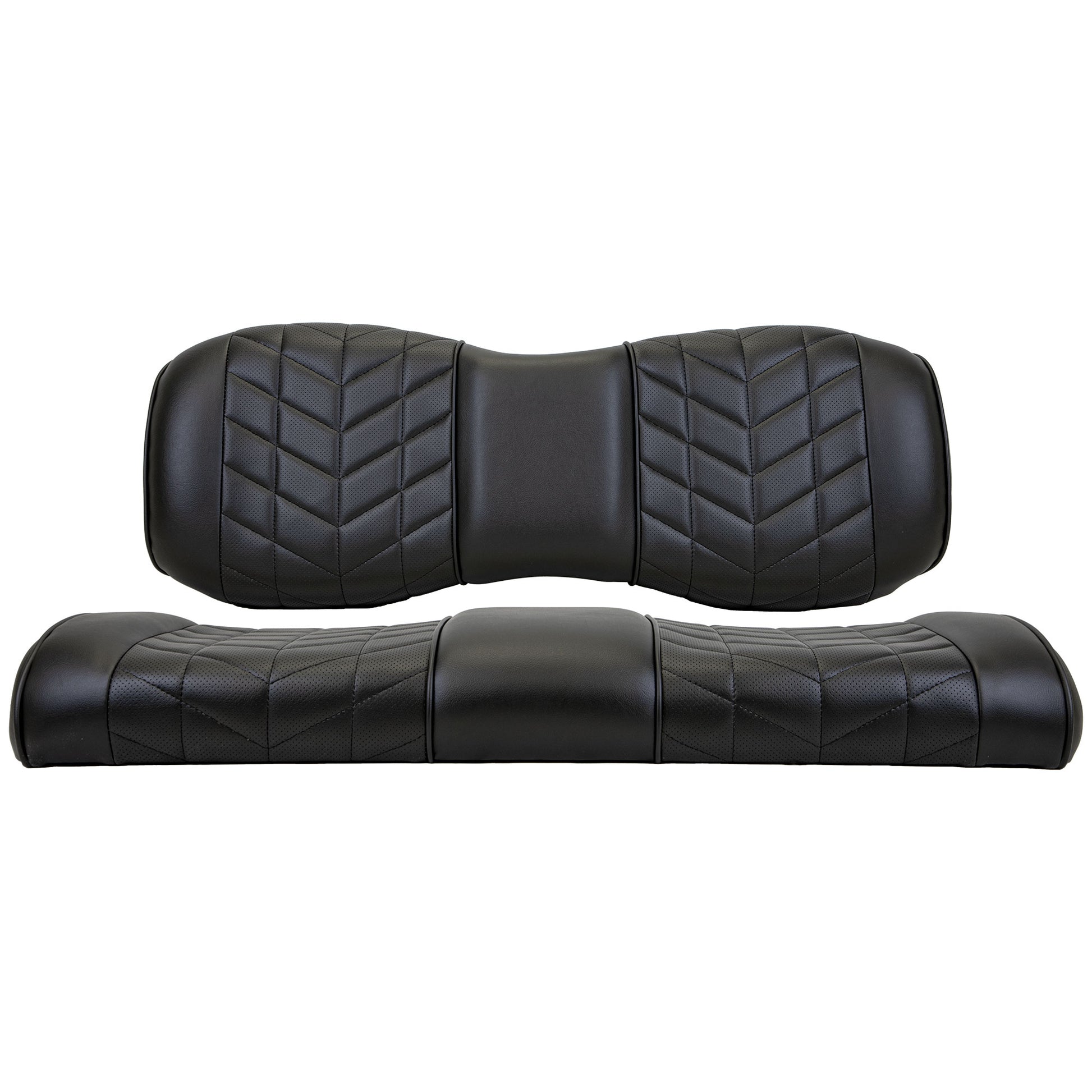 MadJax Aviator Black Rear Seat Cushions for ICON i40 Golf Carts