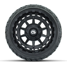 GTW Barricade Gloss Black 14 in Wheels with 205/35-R14 Maverick Low-Profile All-Terrain Tires – Full Set