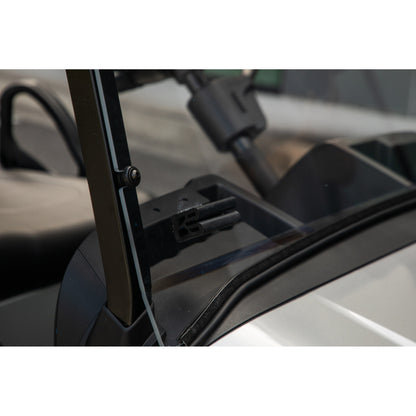 RedDot EZGO RXV with Modular Top Clear Folding 3/16" Windshield with Rubber Trim (Years 2024-Up)