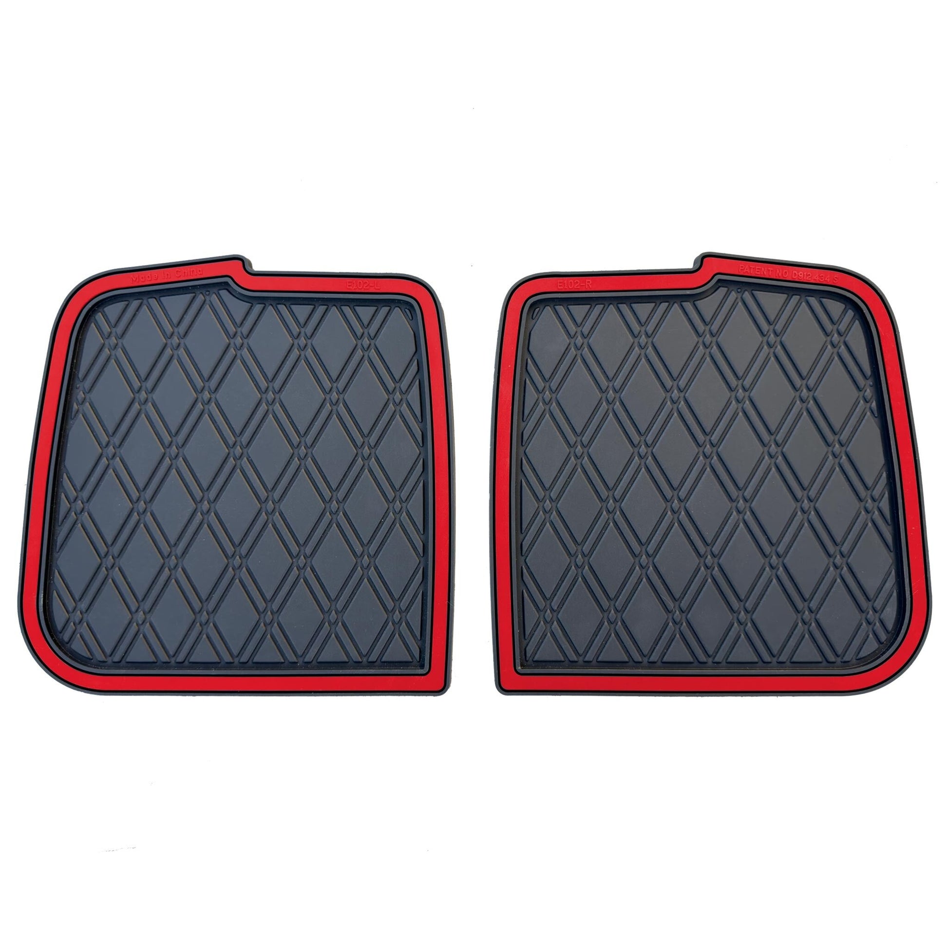 Xtreme Bag Well Mats for Club Car Precedent & Onward - Black/Red