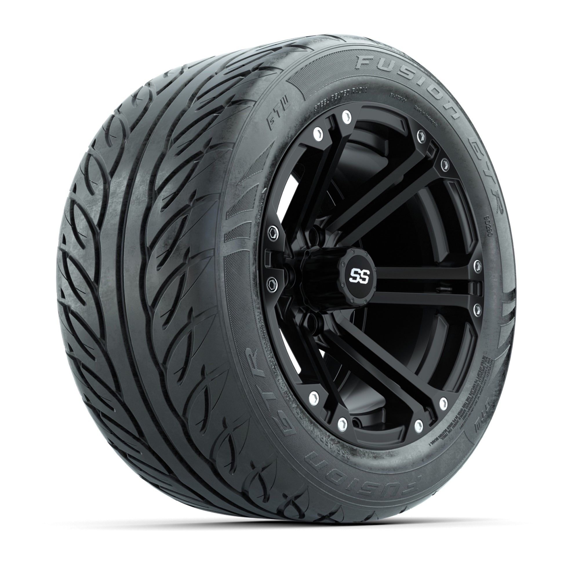 Set of (4) 14 in GTW Specter Wheels with 255/45-R14 Fusion GTR Street Tires
