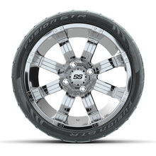 14” GTW Tempest Machined/Black Wheels with Fusion GTR Street Tires – Set of 4