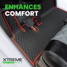Xtreme Floor Mats for EZGO L6 - Black/Blue Set