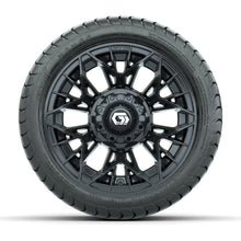 Set of (4) 12 in GTW® Stellar Black Wheels with 215/35-12 Mamba Street Tires