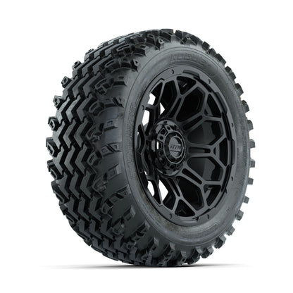 GTW Bravo Matte Black 14 in Wheels with 23x10.00-14 Rogue All Terrain Tires - Full Set