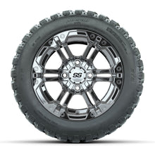 GTW® Specter Chrome 12 in Wheels with 20X10-12 Nomad Steel Belt Radial All-Terrain Tires – Full Set