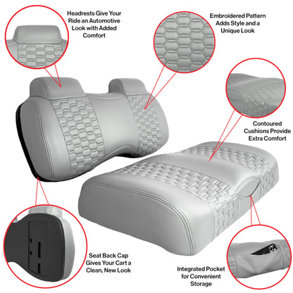 MadJax® Colorado Seats for EZGO TXT/RXV/S4/L4 & MadJax XSeries Storm - Light Beige