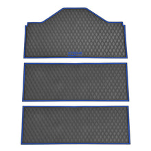 Xtreme Front & Two Middle Floor Mats for Evolution D5 Ranger & Maverick – Black/Blue