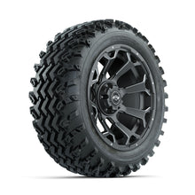 GTW Raven Ball Milled/Matte Grey 14 in Wheels with 23x10.00-14 Rogue All Terrain Tires - Full Set