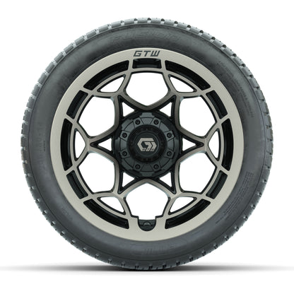 GTW® Nexus Gloss Black/Bronze 14 in Wheels with 205/30-14 Fusion Street Tires – Full Set