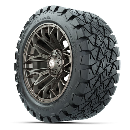GTW Stellar Matte Bronze 14 in Wheels with 22X10-14 Timberwolf All-Terrain Tires – Full Set