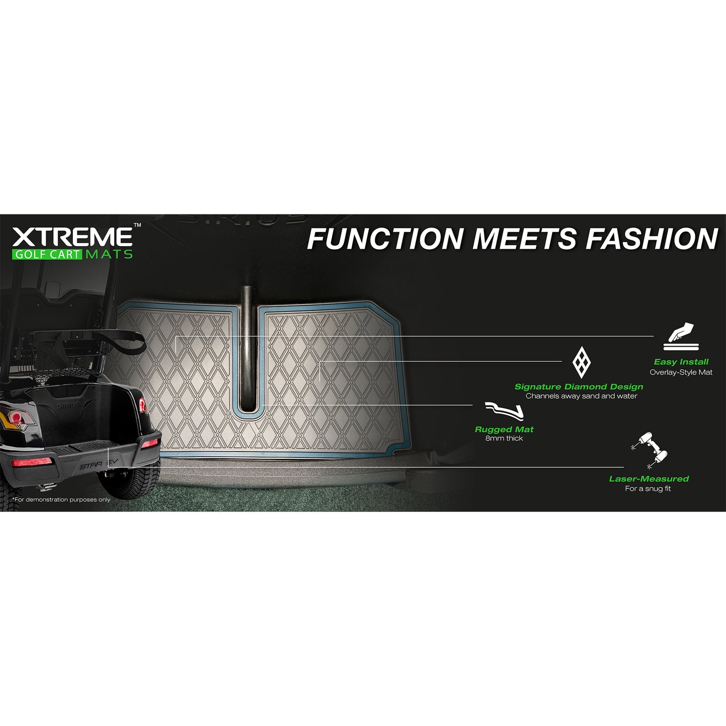 Xtreme Bag Well Mats for Star Sirius - Black/Ocean Blue