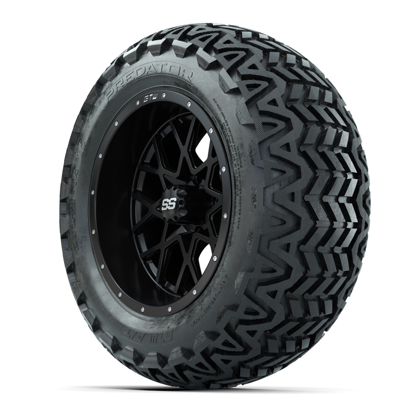 Set of (4) 14 in GTW Vortex Wheels with 23x10-14 GTW Predator All-Terrain Tires