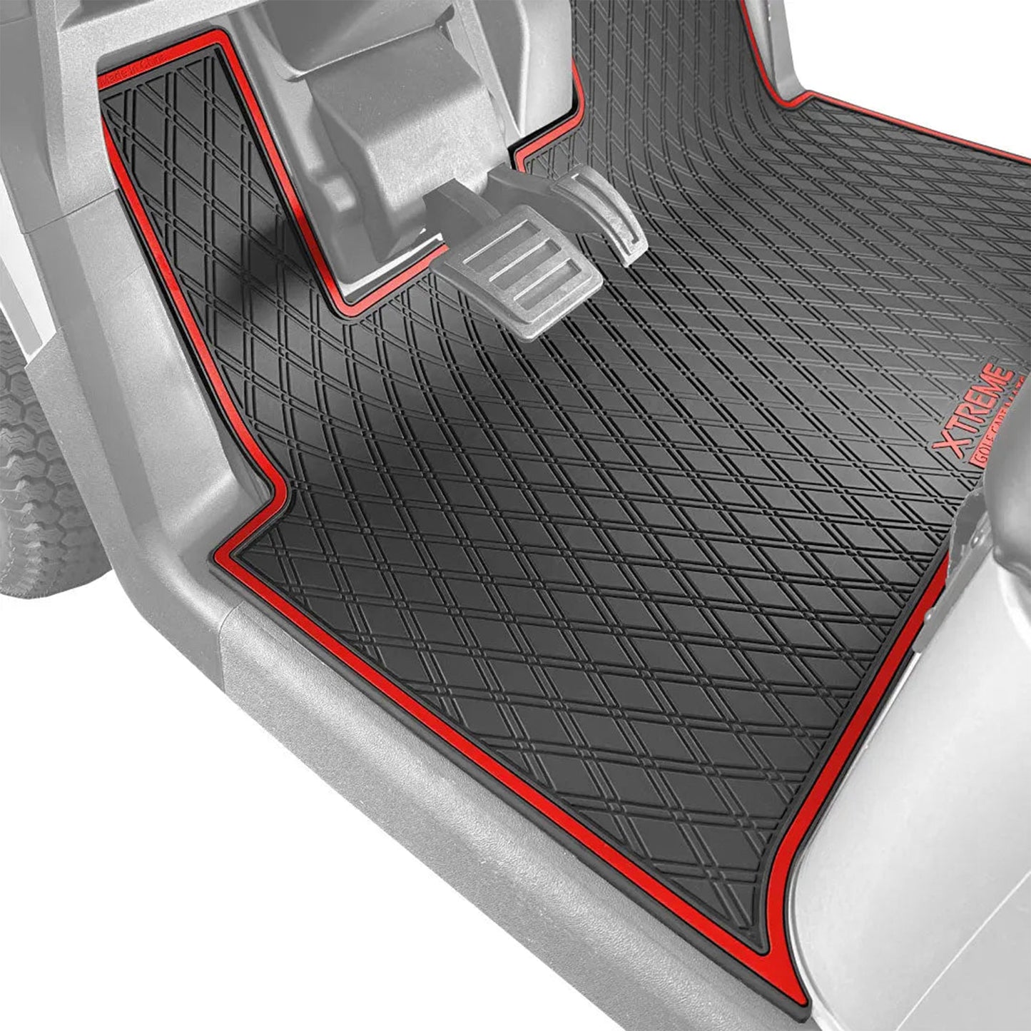 Xtreme Floor Mats for EZGO RXV 2024-Up - Black/Red