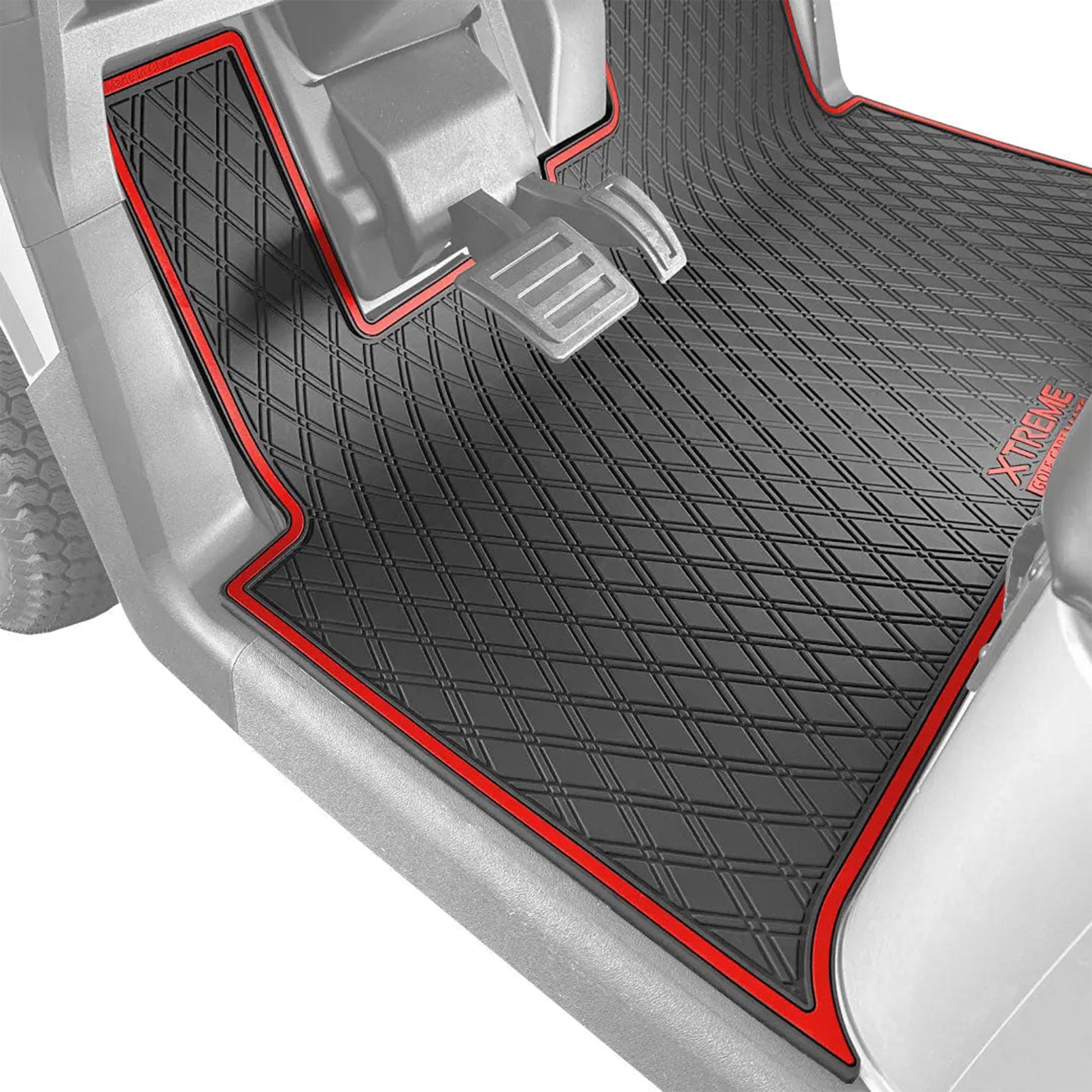Xtreme Floor Mats for EZGO RXV 2024-Up - Black/Red