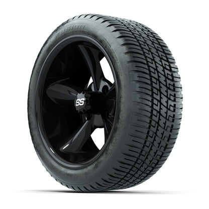 Set of (4) 14 in GTW Godfather Wheels with 205/30-14 Fusion Street Tires